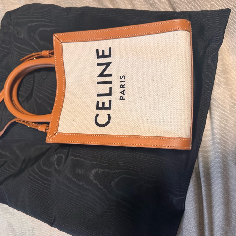 Celine Cabas Vertical Natural Tan Bag - Picture 10 of 10